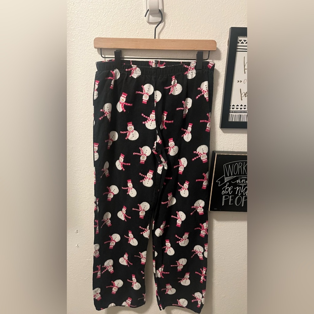 Small snowman pajama pants